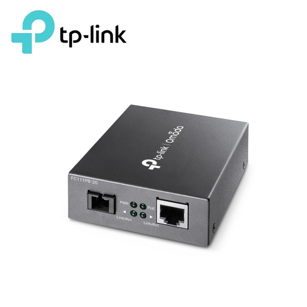 TP-Link TL-FC111PB-20 10/100Mbps WDM Media Converter with 1-Port PoE