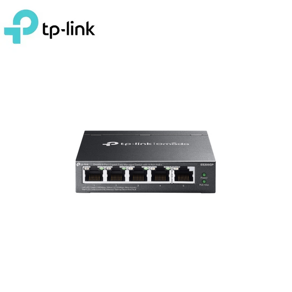 TP-Link ES205GP Omada 5-Port Gigabit Easy Managed Switch with 4-Port PoE+