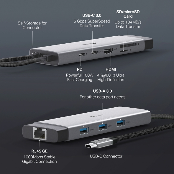 TP-LINK UH9120C USB Type-C 9-Port Hub