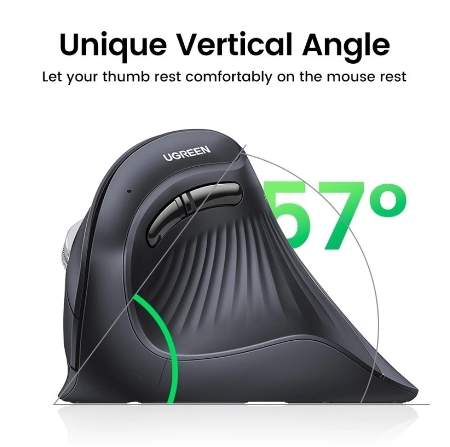 UGREEN WIRELESS MULTI-MODE VERTICAL MOUSE MU008