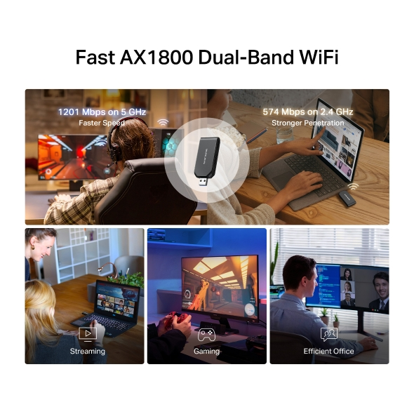 Mercusys MA70XM AX1800 Wi-Fi 6 Wireless USB Adapter