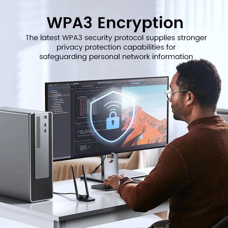 UGREEN AX1800 HIGH-GAIN DUAL BAND WIRELESS ADAPTER