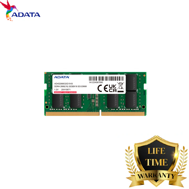 ADATA RAM SO-DIMM / U-DIMM 2666 DDR4 4GB / 8GB / 16GB / 32GB