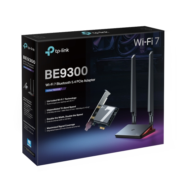 TP-Link Archer TBE550E BE9300 Wi-Fi 7 Bluetooth 5.4 PCIe Adapter