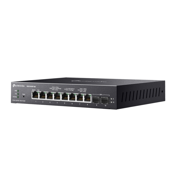 TP-Link SG2210XMP-M2 Omada 8-Port 2.5GBASE-T and 2-Port 10GE SFP+ Smart Switch with 8-Port PoE+