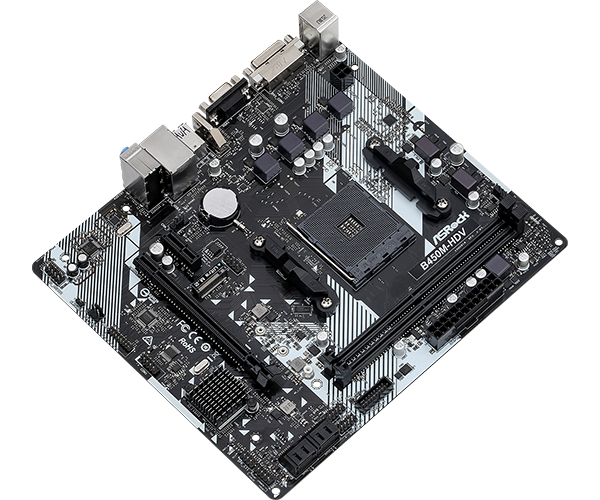 ASRock AMD B450M-HDV R4.0 MATX AM4 Motherboard