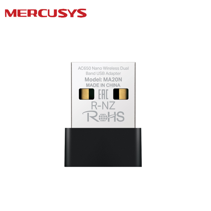 Mercusys MA20N AC650 Nano Wireless Dual Band USB Adapter