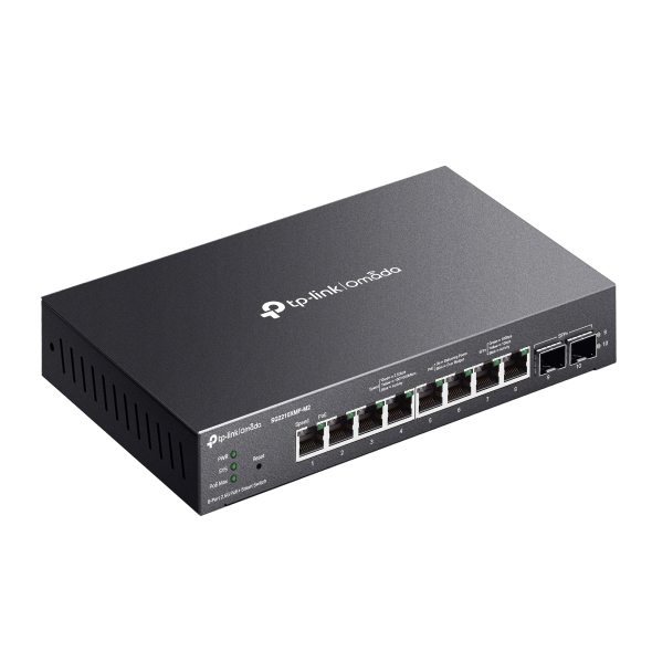 TP-Link SG2210XMP-M2 Omada 8-Port 2.5GBASE-T and 2-Port 10GE SFP+ Smart Switch with 8-Port PoE+