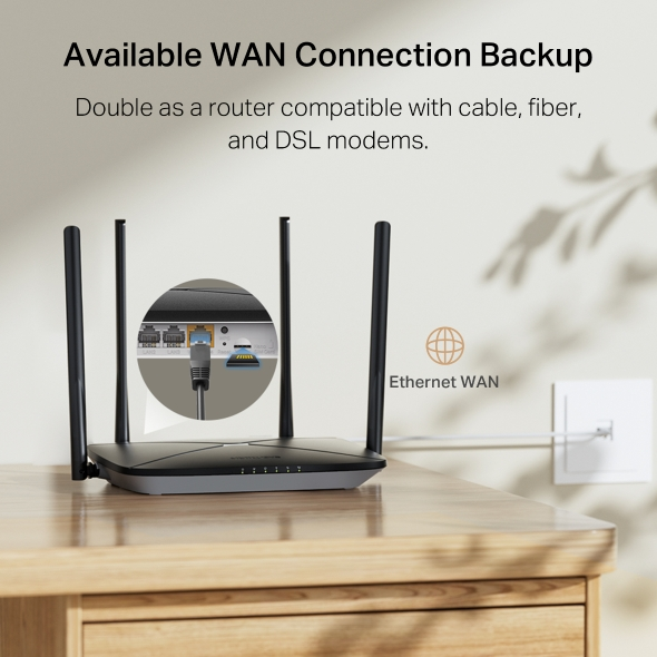 Mercusys MB115-4G 300 Mbps Wireless N 4G LTE Router