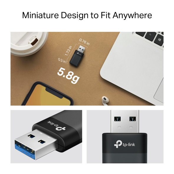 TP-Link Archer TX23U AX1800 Mini Wi-Fi6 Wireless USB Adapter