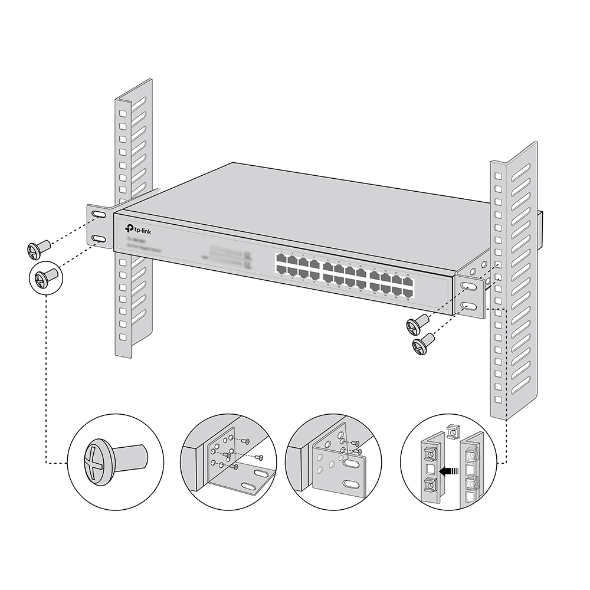 TP-LINK RackMount Kit-13 13-inch Switches Rack Mount Kit