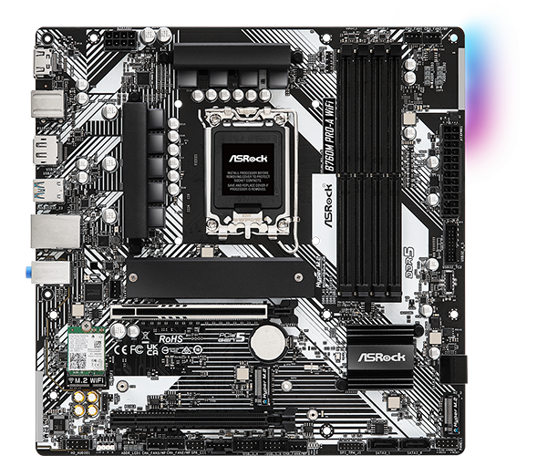 ASRock B760M PRO-A Wifi INTEL Matx Motherboard