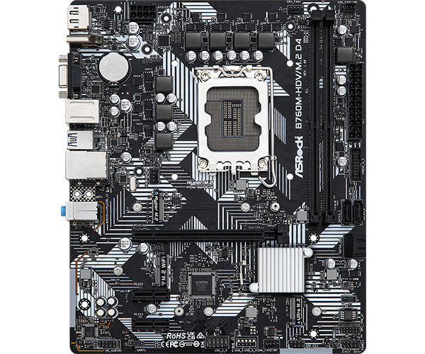 ASRock B760M-HDV/M.2 D4 INTEL ATX Motherboard