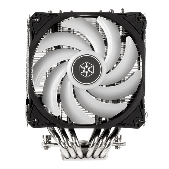 SilverStone HYD120-ARGB / HYD120W-ARGB-V2 Dual tower CPU cooler with 6 heat-pipes and dual 120mm ARGB fans