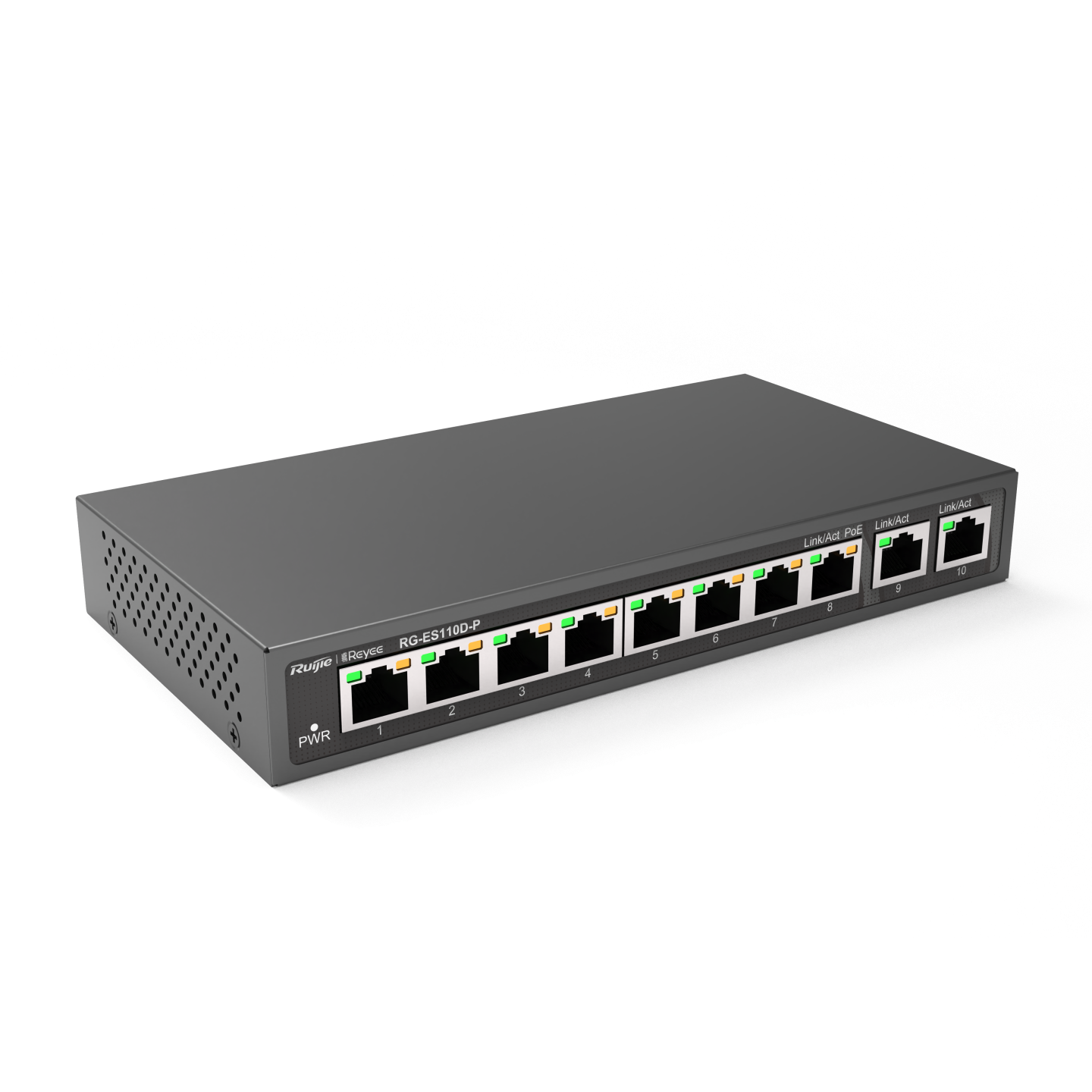 Ruijie ES110D-P 8 Port 10/100Mbps Desktop Unmanaged Switch