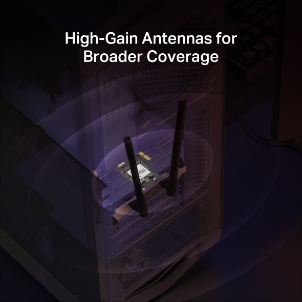 Mercusys MA70XE AX1800 Wi-Fi 6 Bluetooth 5.4 PCIe Adapter