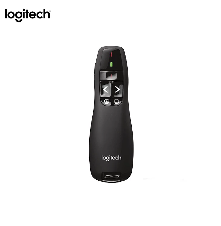 Logitech R400 Wireless Presentation Remote, 2.4 GHz, USB-Receiver, Red ...
