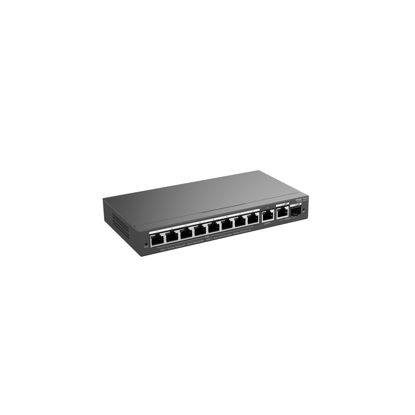 Ruijie ES206GS-P 5 Port / ES210GS-P 10 Port Gigabit Smart Cloud Managed PoE Switch