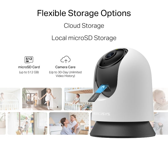 Mercusys MC210 Pan/Tilt Home Security Wi-Fi Camera