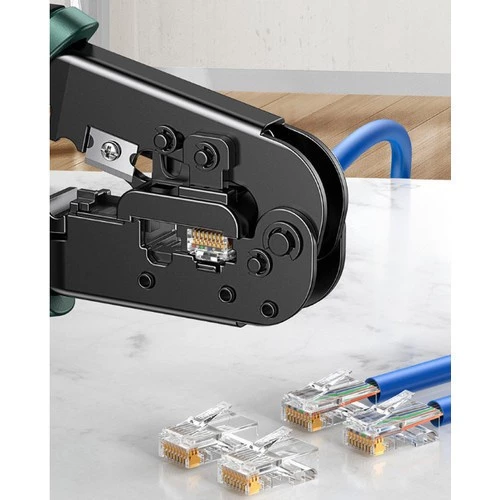 UGREEN Multifunction Crimping Tool Crimping Cutting Stripping LAN Cable Connector CAT8 CAT7 CAT6 House Phone Cable