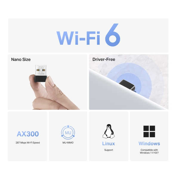 Mercusys MA14N AX300 Nano Wireless USB Adapter