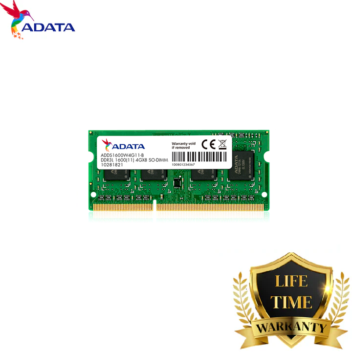 ADATA RAM SO-DIMM / U-DIMM DDR3L 1600 4GB / 8GB