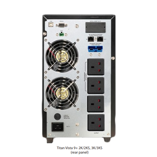 Right Power True Double Conversion Online UPS Titan Vista 9+ Series 1K - 3K