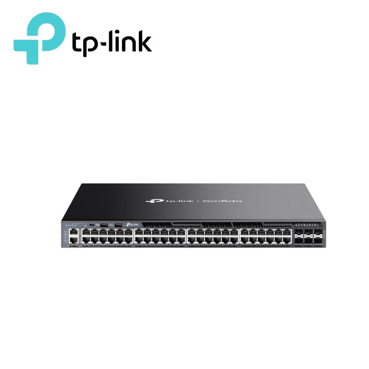 TP-LINK SG6654X Omada 48-Port Gigabit Stackable L3 Managed Switch with 6 10G Slots