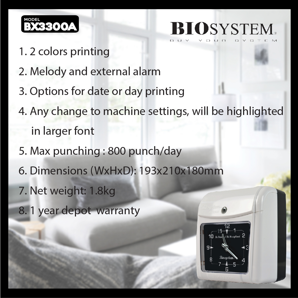 Biosystem BX3300A(B) Punch Card Machine