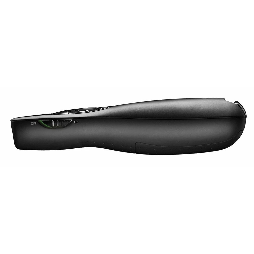 Logitech R400 Wireless Presentation Remote, 2.4 GHz, USB-Receiver, Red Laser Pointer, 15-Meter Operating Range, 6 Button