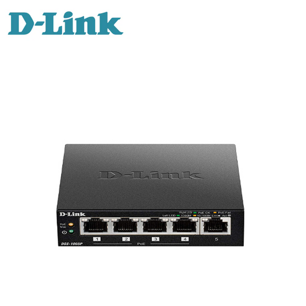 D-link 5 Port / 8 Port Gigabit Metal Desktop Switch with 4 PoE Ports