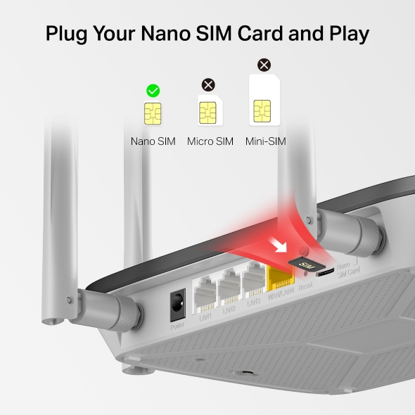 Mercusys MB135-4G AC1200 Wireless Dual Band 4G LTE Router