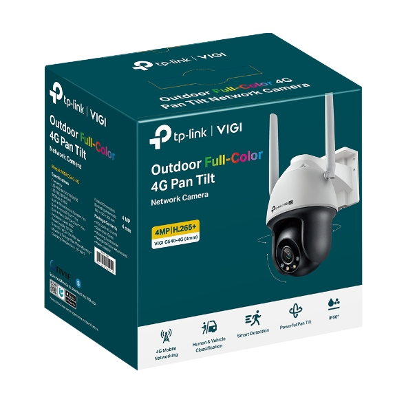 TP-LINK VIGI C540-4G 4MP Outdoor Full-Color 4GPan Tilt Network Camera