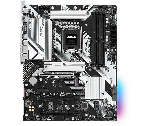 Asrock B760 PRO RS/D4 DDR4 INTEL Gaming Motherboard