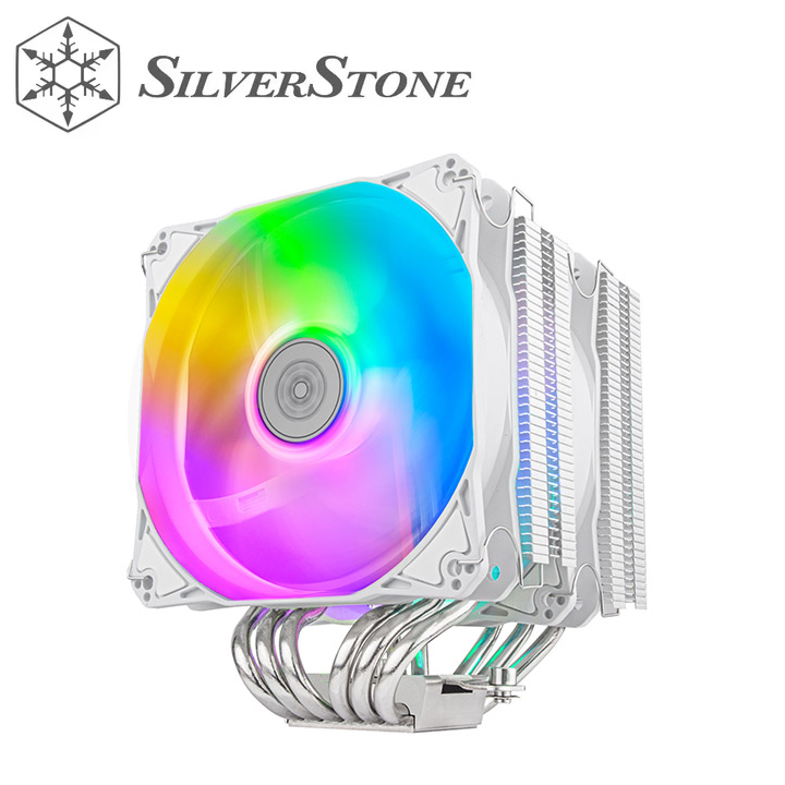 SilverStone HYD120-ARGB / HYD120W-ARGB-V2 Dual tower CPU cooler with 6 heat-pipes and dual 120mm ARGB fans