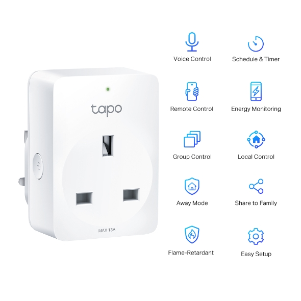 TP-Link Tapo P110 Mini Smart Wi-Fi Socket, Energy Monitoring