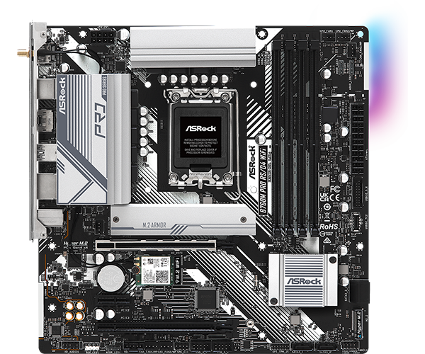 ASRock B760M PRO RS/D4 WIFI INTEL mATX Motherboard