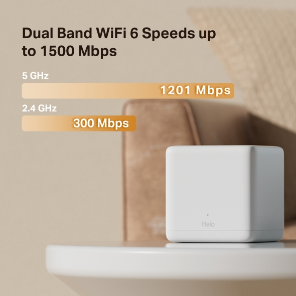 Mercusys Halo H60X (3-pack) AX1500 Whole Home Mesh WiFi 6 System