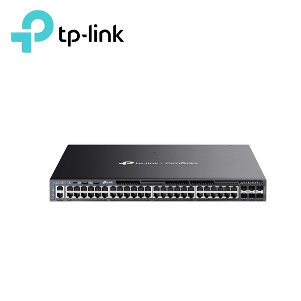 TP-Link SG6654XHP Omada 48-Port Gigabit Stackable L3 Managed PoE+ Switch with 6 10G Slots