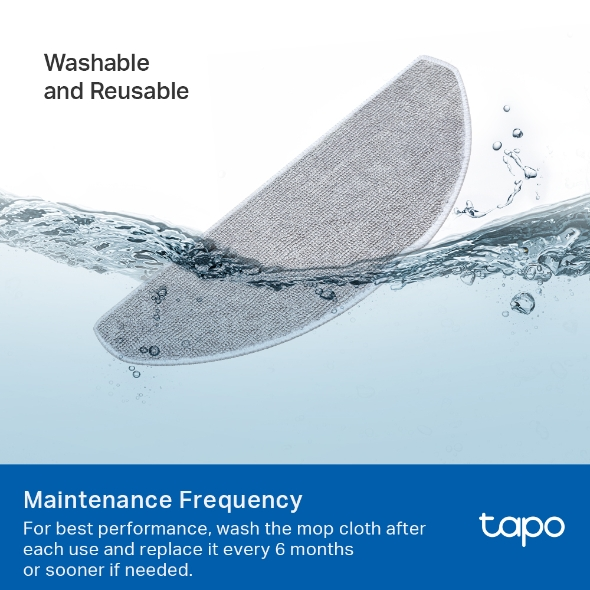 TP-Link Tapo RVA301 Robot Vacuum Washable Mop Cloth (5 Pcs)