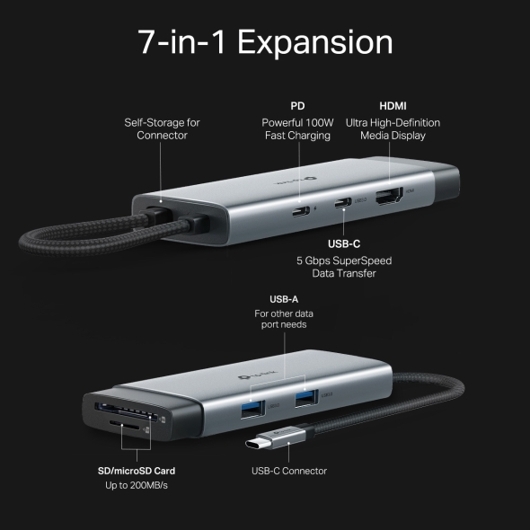 TP-Link UH7020C USB Type-C 7-Port Hub