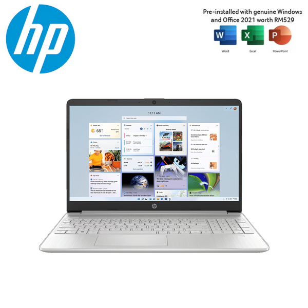 HP Laptop 15s-eq2197AU (AMD Ryzen™ 3, 8GB RAM, 512GB SSD, 15.6"HD, Window 11 Home)