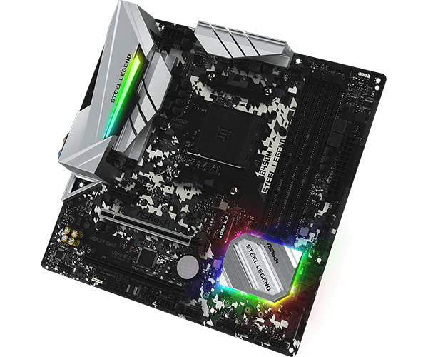 ASRock AMD B450M Steel Legend Micro ATX AM4 Motherboard