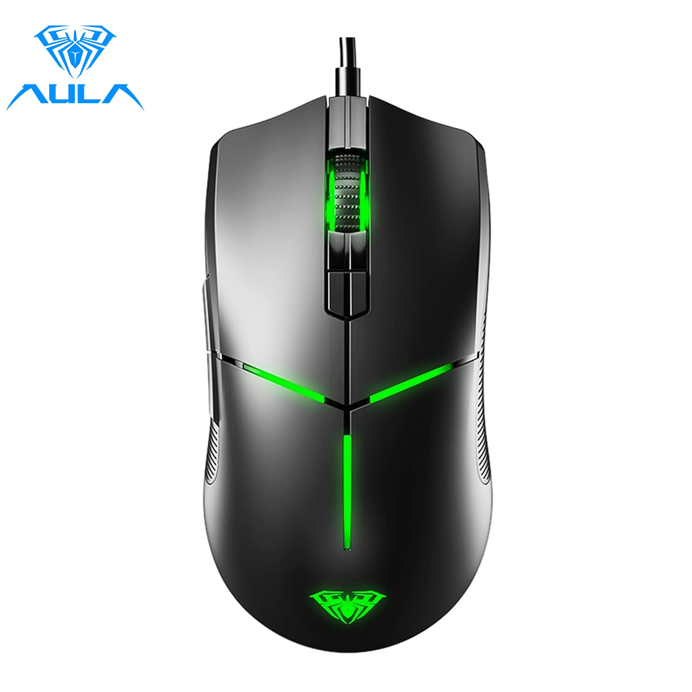 AULA 6400DPI F820 Lighting Chroma Backlight RGB Gaming Mouse