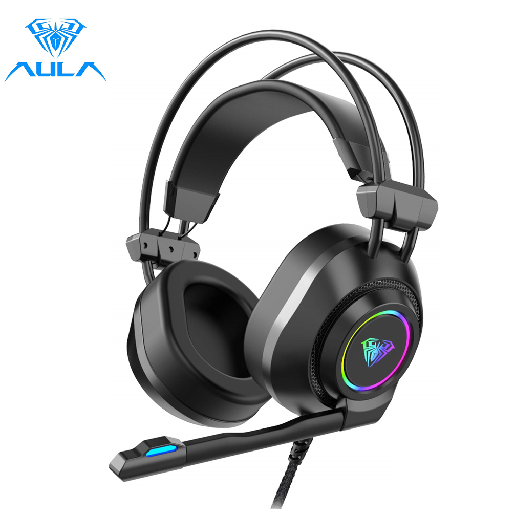 AULA S600 Gaming Headset Deep Bass Computer Headphone