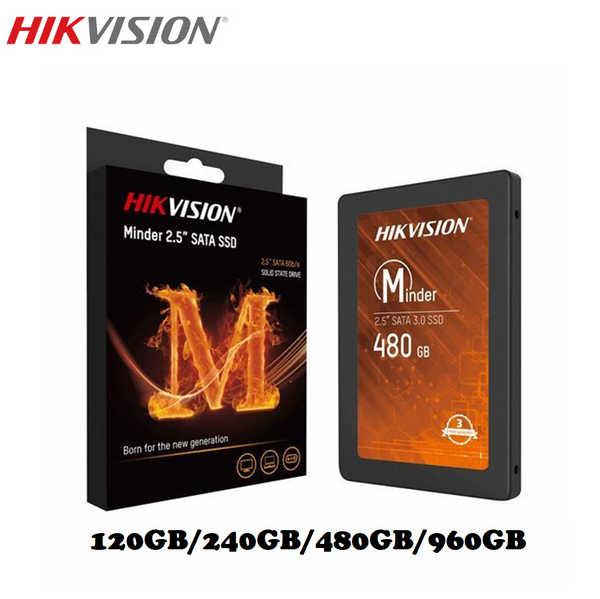 HIKVISION 120GB/240GB/480GB/960GB Sata SSD 6GB/s Minder