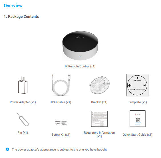 EZVIZ T33 IR Remote Control Smart Infrared Remote Control
