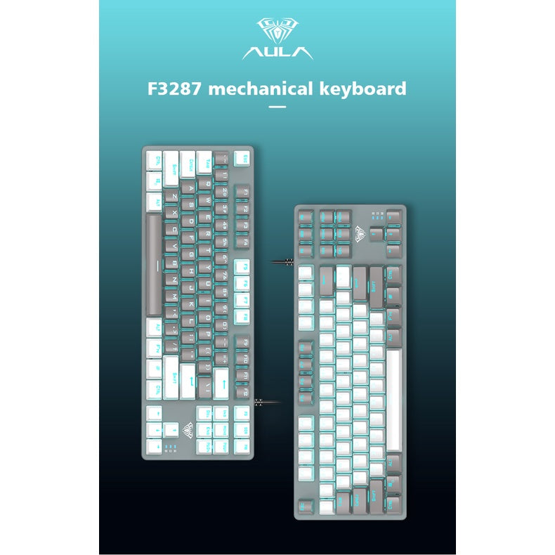 Aula F3287 Wired Mechanical 87 keys Gaming Keyboard