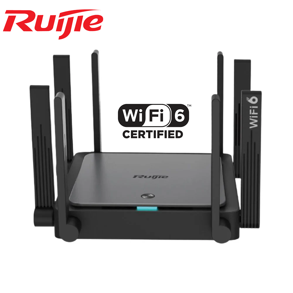Ruijie Reyee RG-EW3200GX PRO 3200M Wi-Fi 6 Dual-band Mesh Router + RG-EW1200R 1200M Wi-Fi Extender Powerful Mesh Set