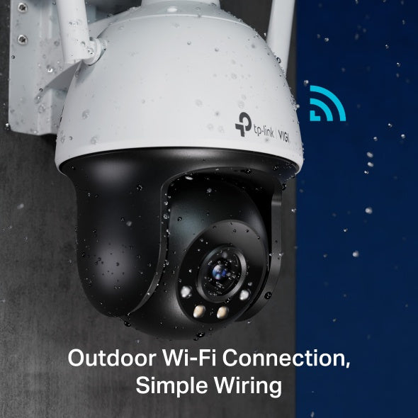 TP-Link VIGI 4MP Outdoor Full-Color Wi-Fi Pan Tilt Network Camera